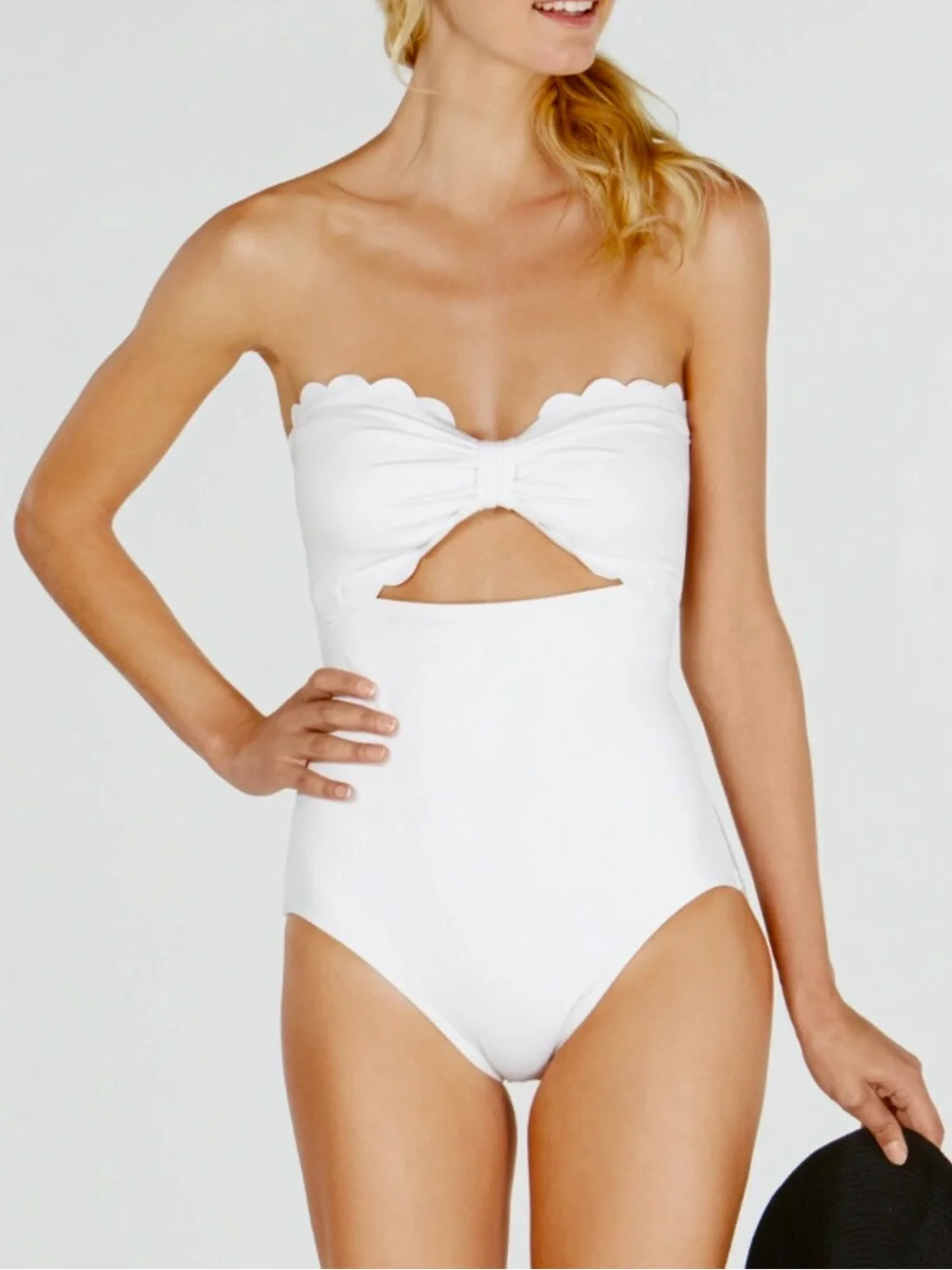 Kate Spade Scalloped Cutout One Piece